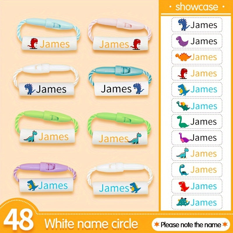 Dinosaur Style Name Ring Buckle Customized Waterproof Lanyard Buckle