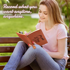 Personalized Initial PU Leather Journal Refillable Notebook