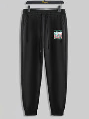 Tulip Print Men's Pants Drawstring Sweatpants Loose Casual Trousers