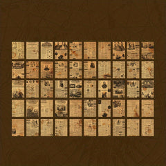100pcs Vintage Stationery Paper for DIY Scrapbooking Creative Planning