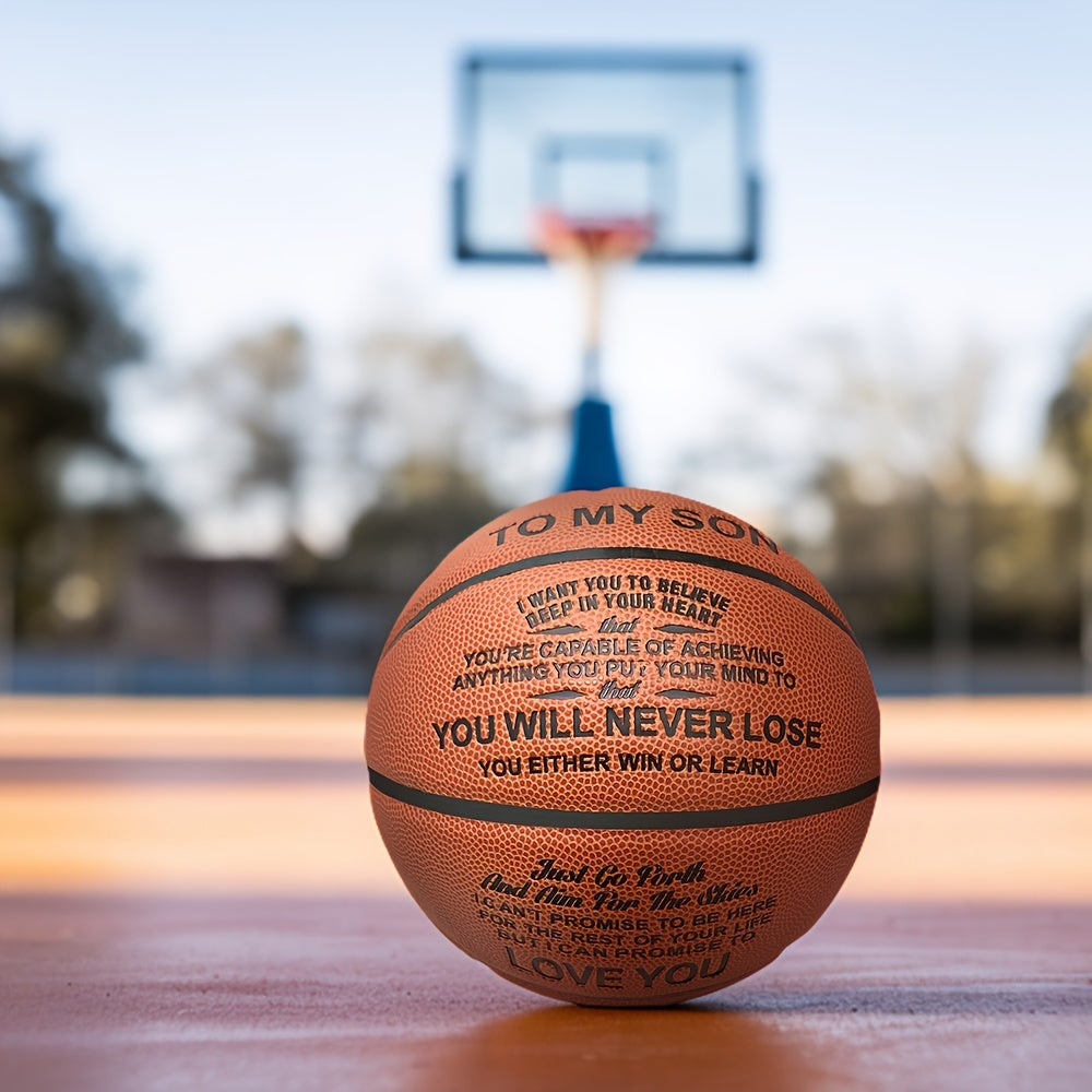 Engraved Basketball for My Son - Graduation or Birthday Gift