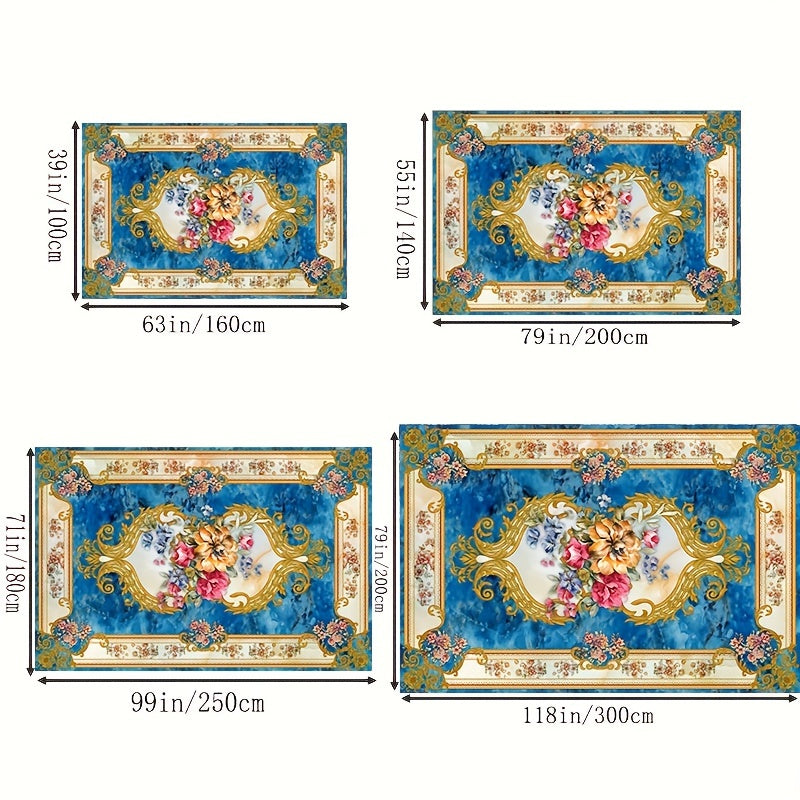 Vintage Boho Kitchen Rugs Absorbent Non Slip Soft Easy to Handle