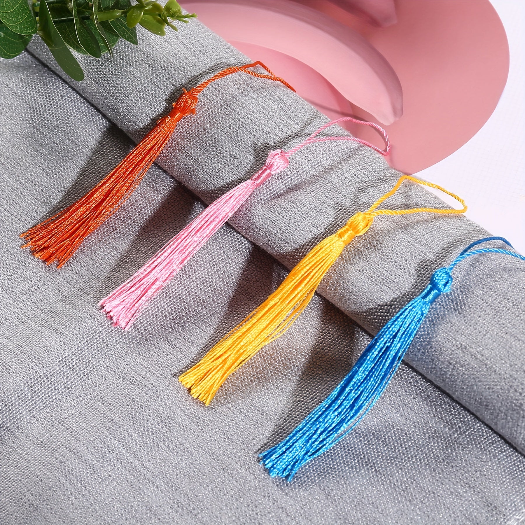 100pcs 144pcs Bookmark Tassels For Crafts Keychain Graduation