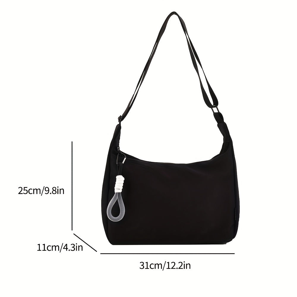 Canvas Hobo Bag Crossbody Bag Women's Casual Handbag & Shoulder Purse