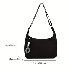 Canvas Hobo Bag Crossbody Bag Women's Casual Handbag & Shoulder Purse