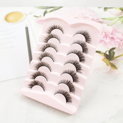 7 Pairs False Eyelashes Cat Eye Lashes