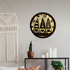 Cross Border Children's Room LED Creative Lamp Wooden Hanging Sign