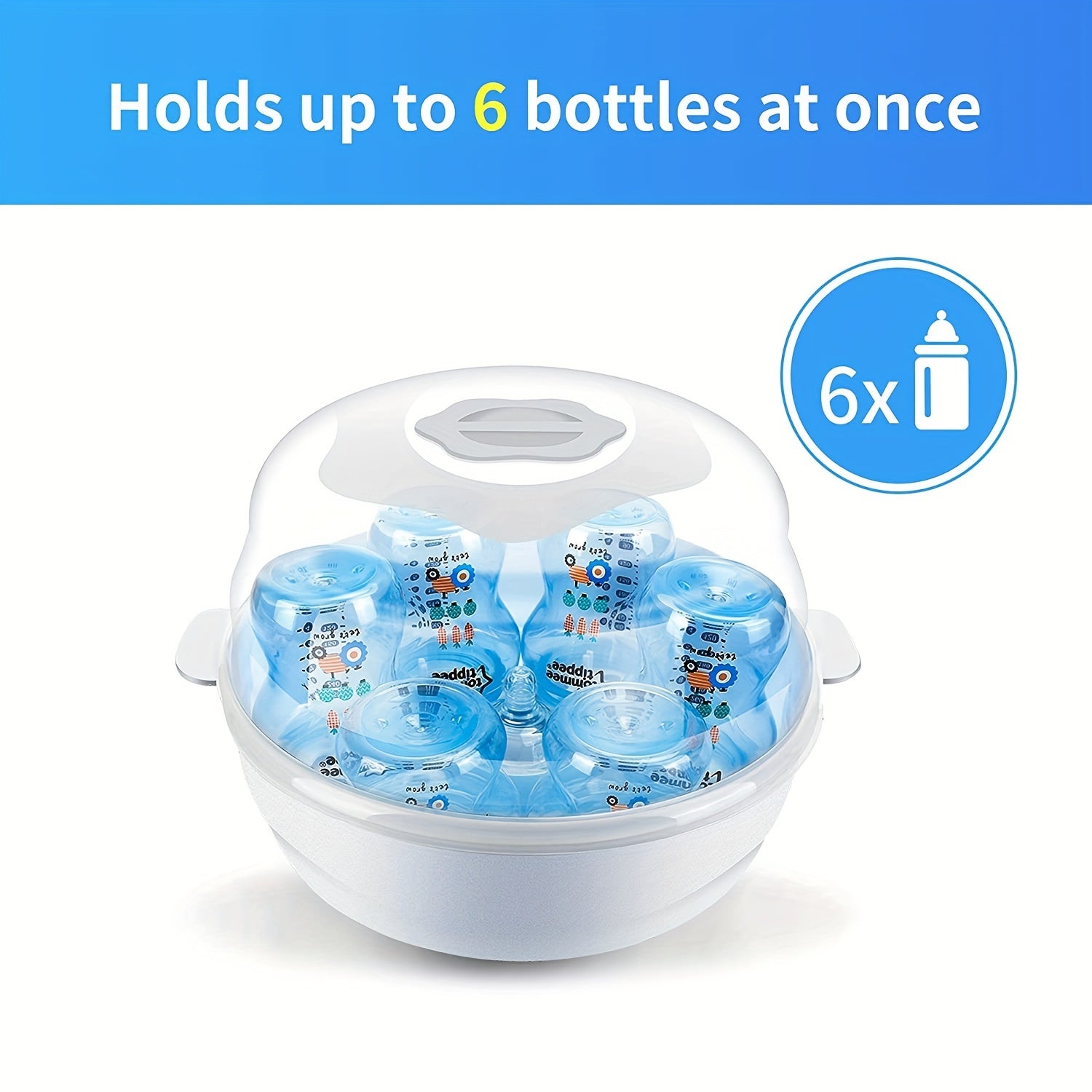Baby Bottle Microwave Steam Sterilizer Disinfection Box