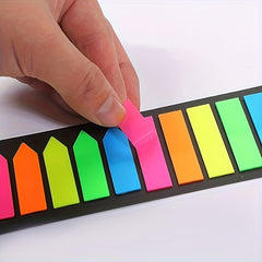 200 Pages Sticky Notes Film Text Strips Marker Labels Bookmark