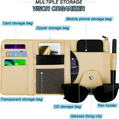 Sun Visor Clip Phone Holder & Storage Bag - Upgrade Your Car!