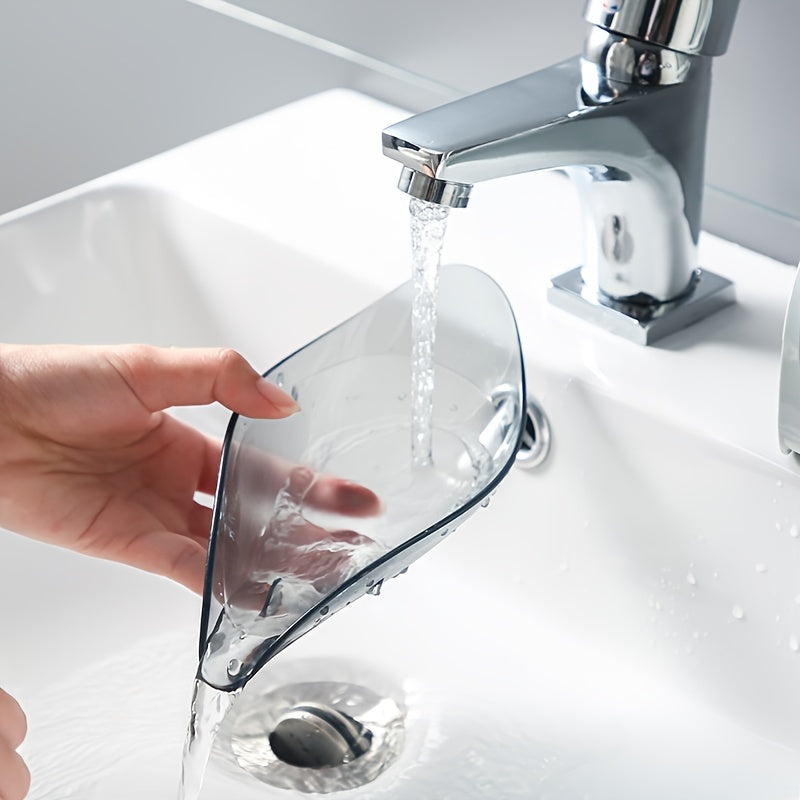 Leaf Shape Soap Dish Holder with Self Draining Container