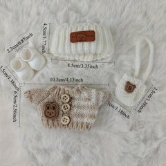 Labubu Doll Clothes Set with Shoulder Bag for 15 6 3tich Dolls