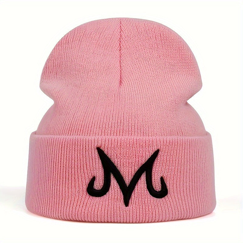 Winter Knitted Beanie Hat with Ear Protection for Outdoor Skiing