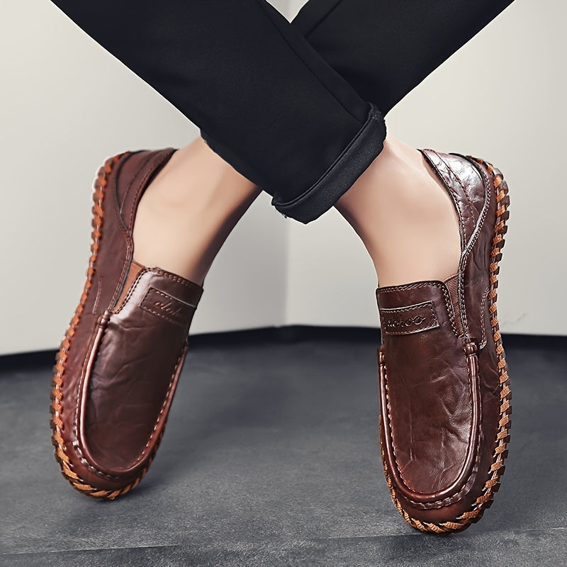 CLOHOO Soft Sole Loafers Men's Slip On Dress Shoes