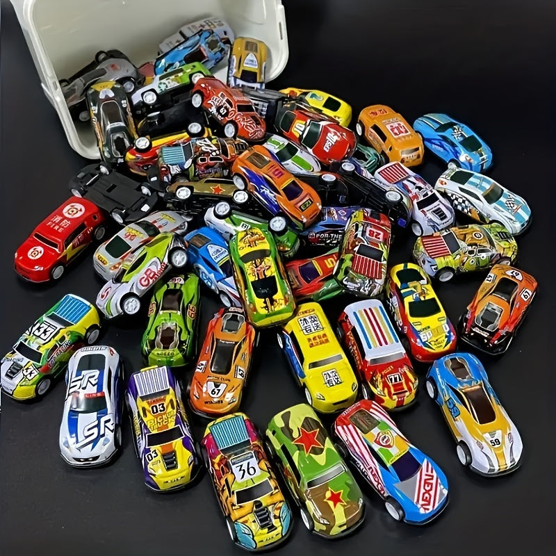 Alloy Inertia Pull Back Car Decorative Toy Car Model Mini Racing Car Toy