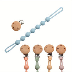 Silicone Pacifier Clip BPA-Free Holder Baby Boy Girl Binky Teether Toy