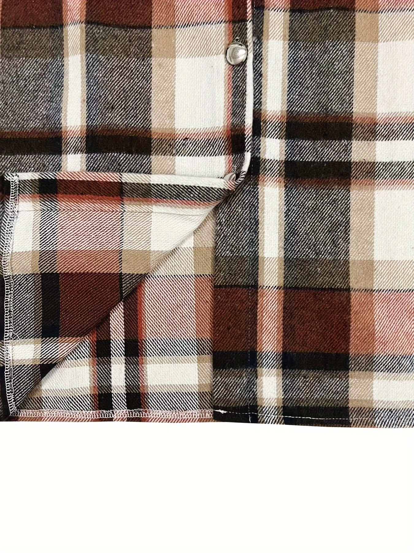  Women's Plaid Print Button Up Shirt Top