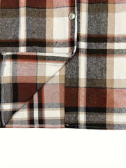  Women's Plaid Print Button Up Shirt Top
