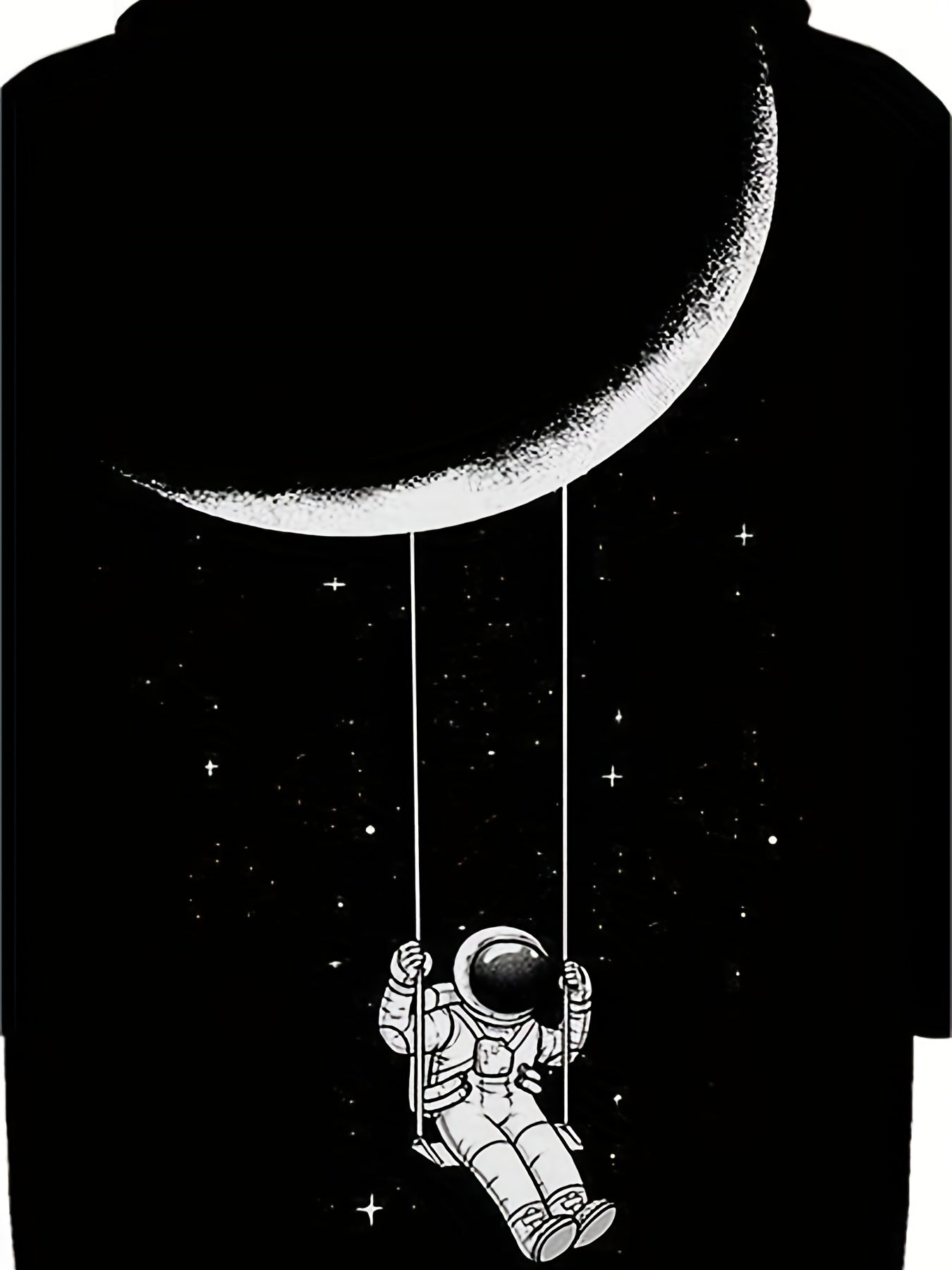 Funny Astronaut Moon Boys Casual Pullover Hoodies Kids Sweatshirt Spring Fall