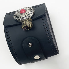 Outdoor Slingshot Pouch PU Leather Magnet Belt Bag