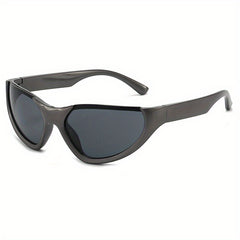 Wrap Around Sport Sunglasses Cat Eye Windproof Glasses Y2K Shades