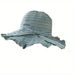 Women Foldable Outdoor Sun Hat Ruffles UV Protection Travel Beach Hat