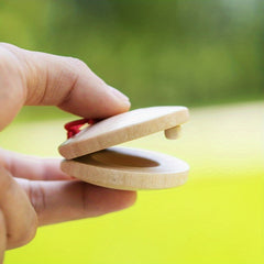 Red Percussion Rattle & Sand Egg Combo for Kids