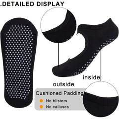 Women's Cushioned Padded Anti Slip Pilates Socks