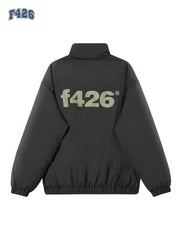 Men's Casual Softshell Jacket Stand Collar Pullover Coat for Fall Winter