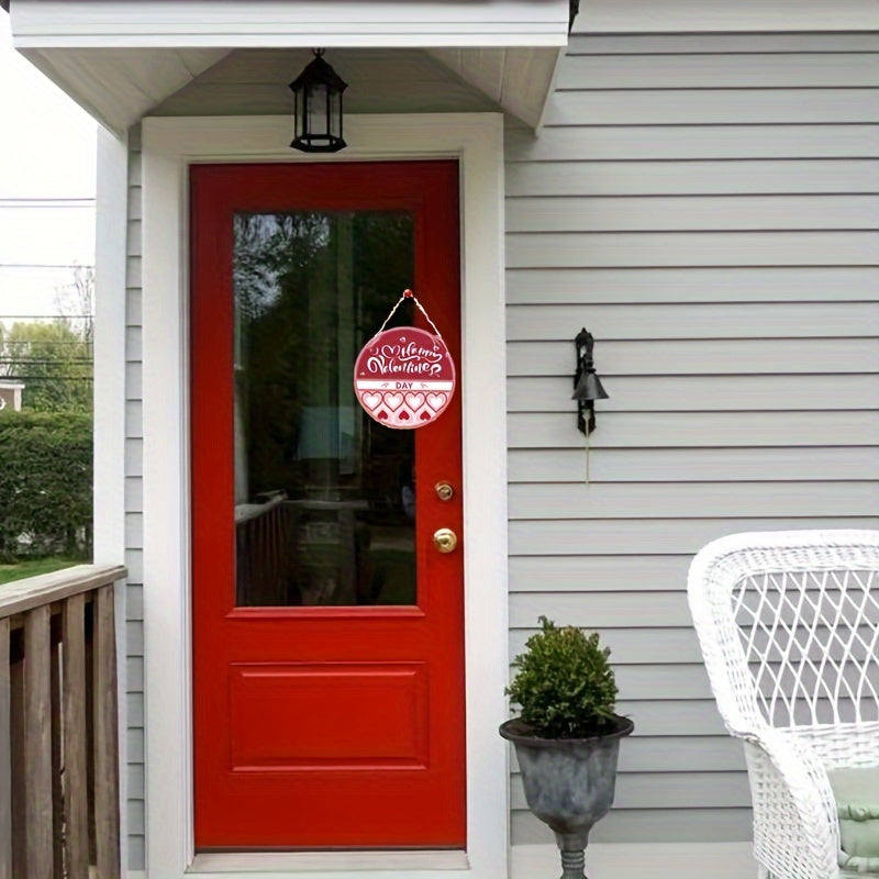 Heart Hanging Sign Happy Door Sign Party Decoration