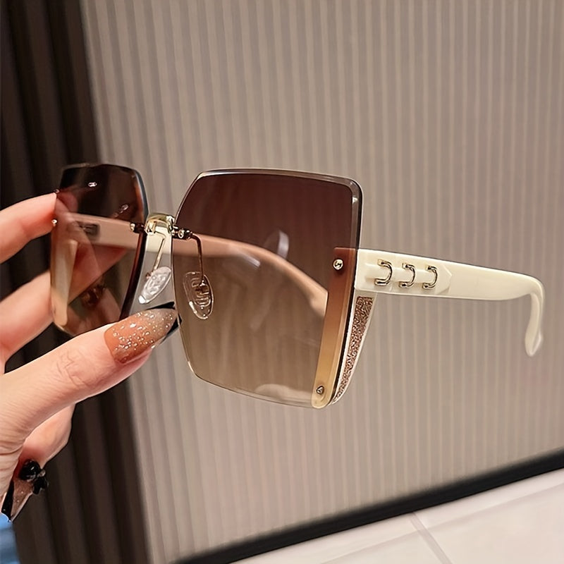 Rimless Sunglasses Gradient Glasses UV400