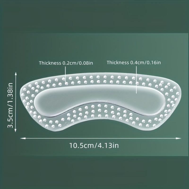 2pcs Silicone Anti-wear Foot Heel Sticker For High Heels