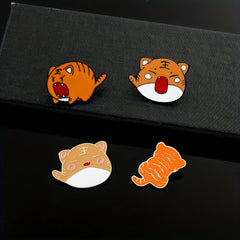 Creative Little Tiger Brooch Cartoon Badge Metal Accessory