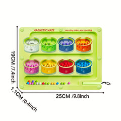 Magnetic Bead Board Maze Learning Toy for Toddlers Ages 3