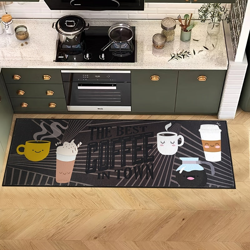 Light Kitchen Floor Mat Absorbent Non-slip Wear-resistant Runner Mat
