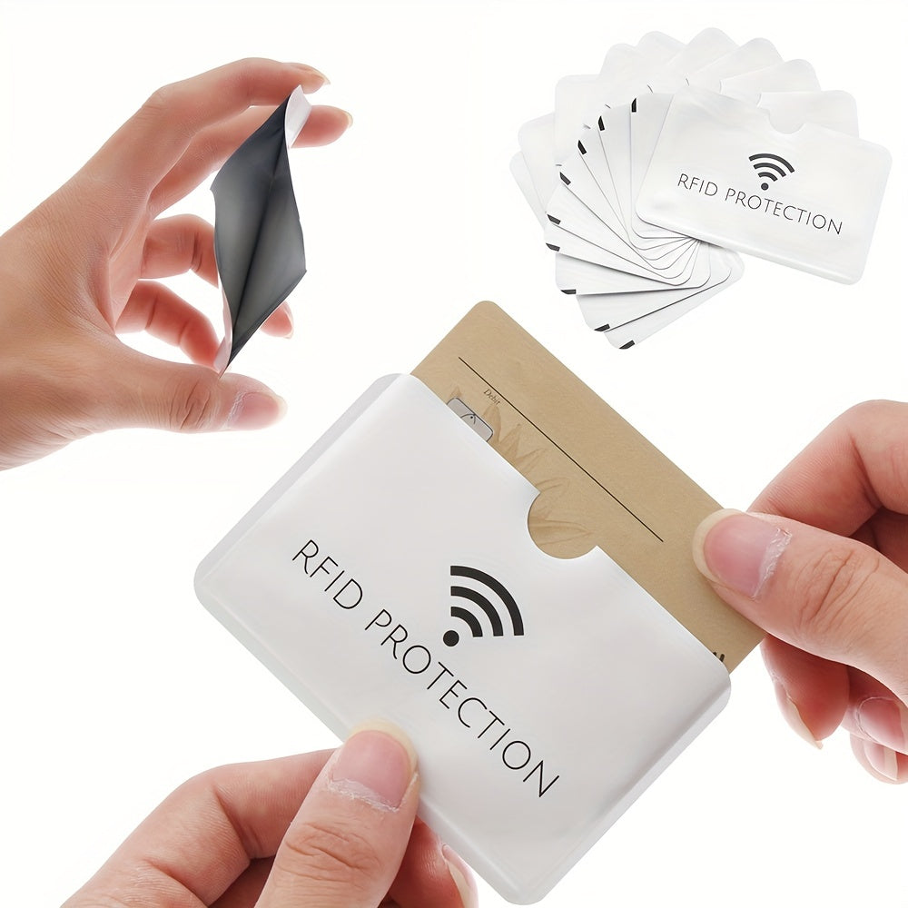 10pcs RFID Blocking Wallet Credit Card Case