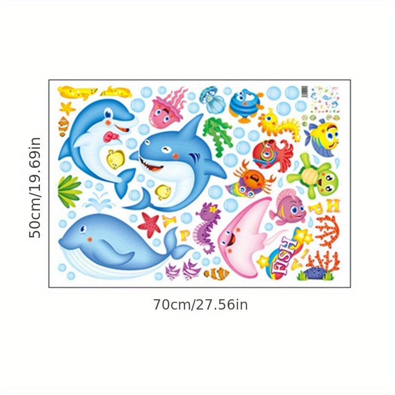 Happy Ocean Wall Sticker for Kids Room Decoration