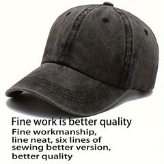 Vintage Printed Baseball Cap Outdoor Sun Hat