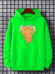 Heart Shape Print Hoodie Men's Graphic Pullover Hoodie