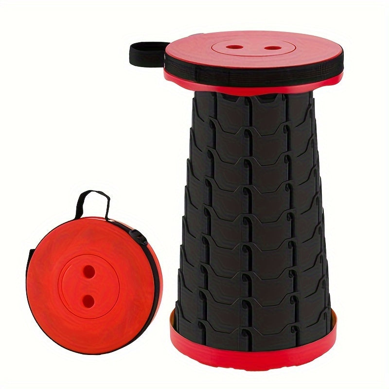 Portable Retractable Stool Adjustable Sturdy Stool For Travel Train Outdoor