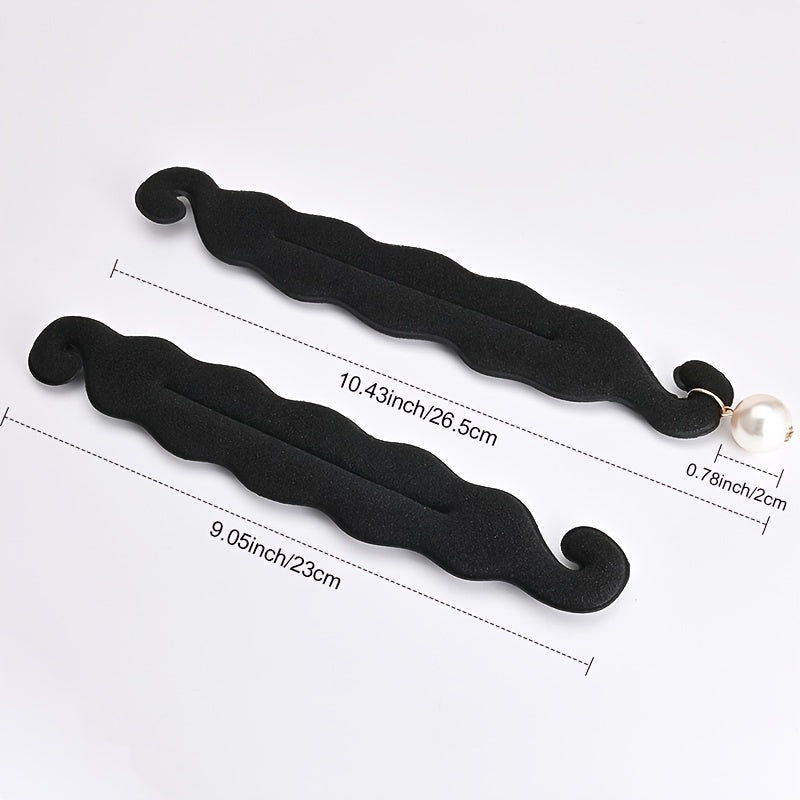 Pearl Hair Bun Maker Lazy Curler Clips