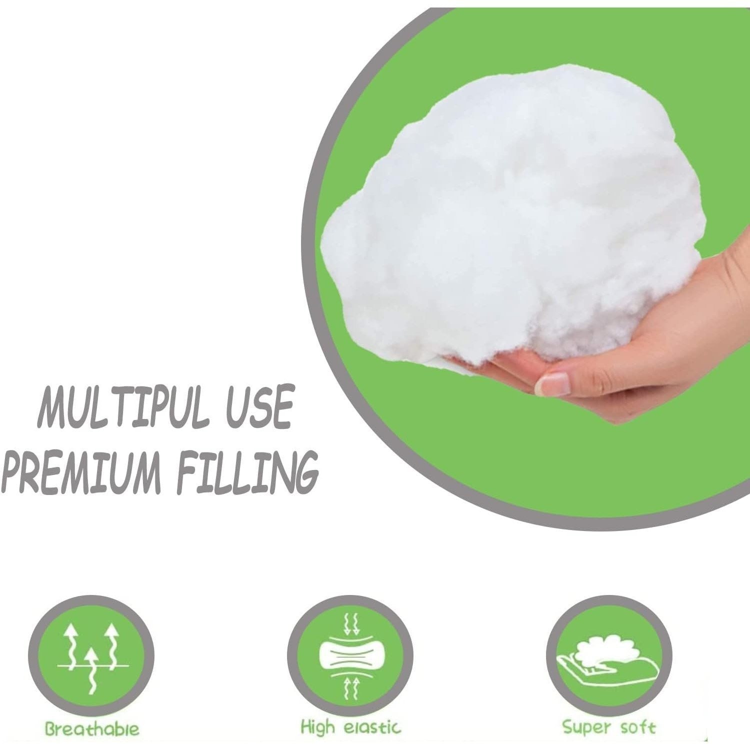 Polyester Hollowfibre Washable Stuffing For Sofas