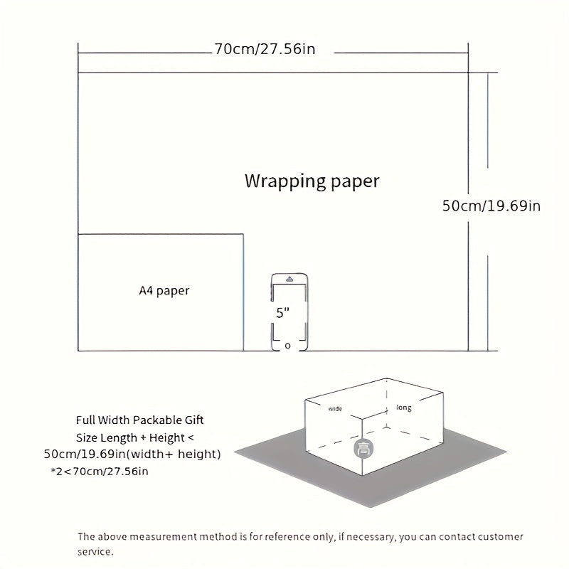 6pcs Cartoon Birthday Gift Wrapping Paper Roll