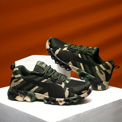 Women's Camo Graphic Lightweight Sports Shoes - Breathable Mesh Sneakers