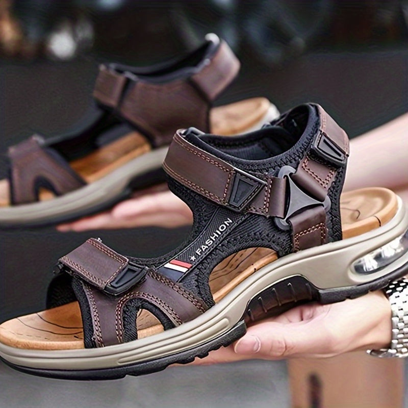 Men's Open Toe Sandals Durable Non Slip Outdoor Hiking Trekking Sandals