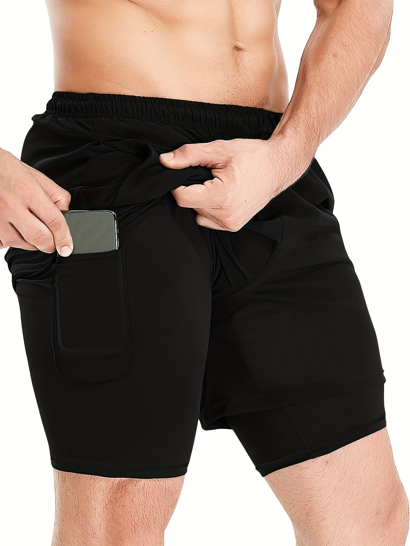 HOPLYNN Quick Drying Running Shorts With Pockets Lightweight Sports Shorts