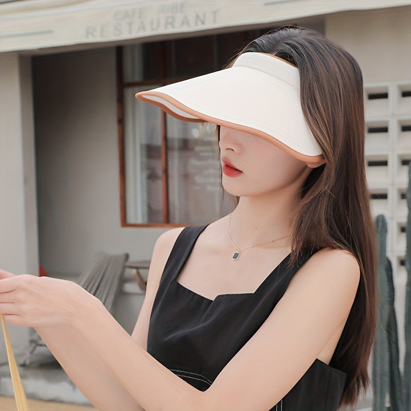 Wide Brim Summer Visors Sun Hat for Women