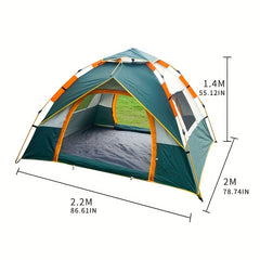 Portable Folding Automatic Quick Opening 2-Door Tent for Camping