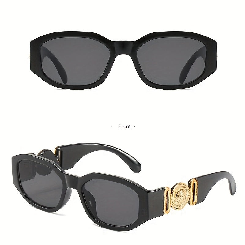 Polygonal Sunglasses Vintage Women Sports Tennis Eyeglasses