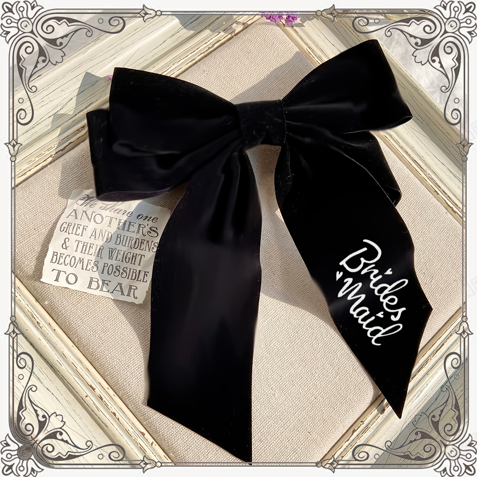Wedding Bow Hair Accessory for Bridal Party Events